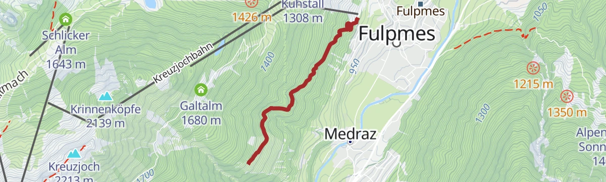 Route map: 514 Vergör